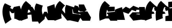 MAWNS Graffiti font preview